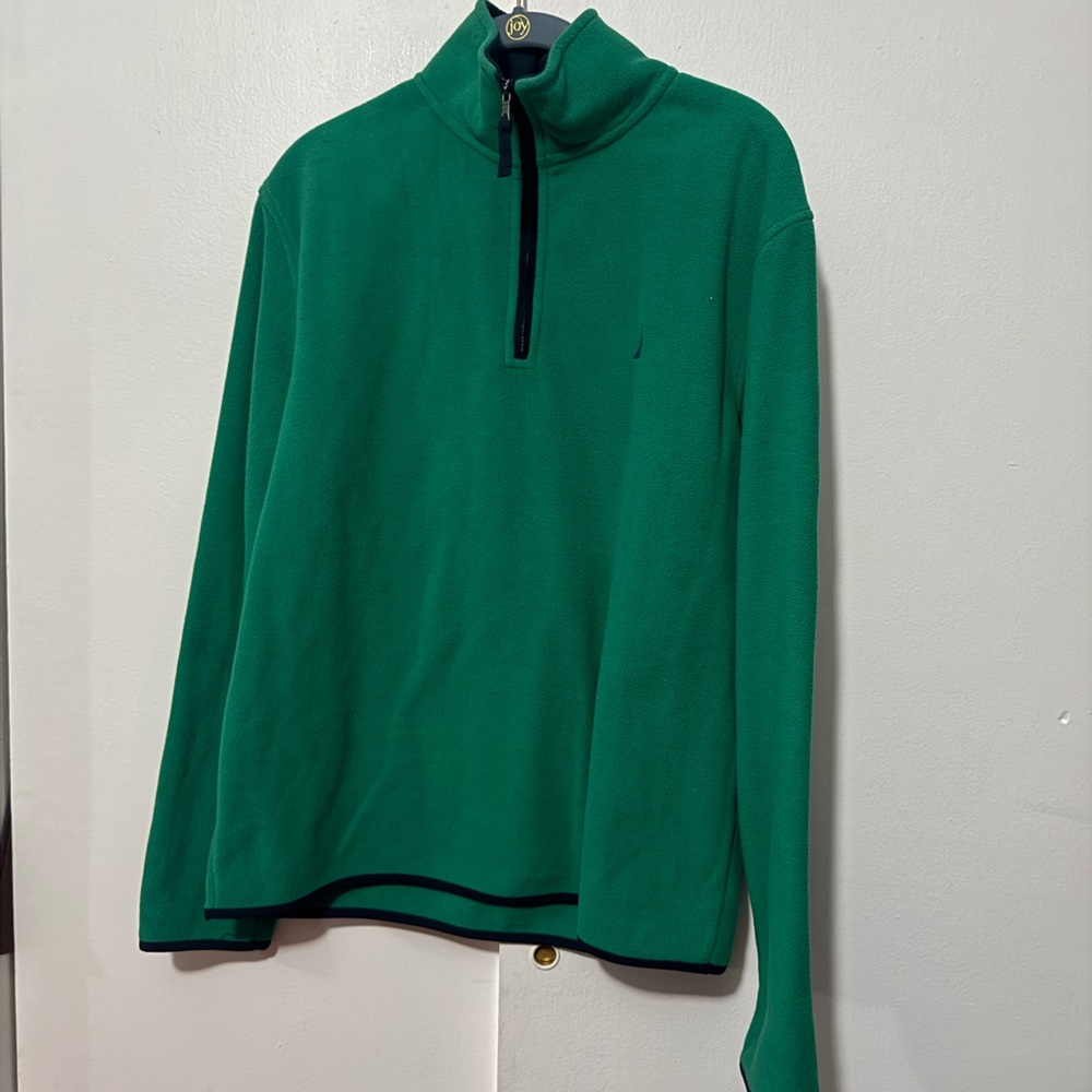 Green Half-Zip Men's Sweater